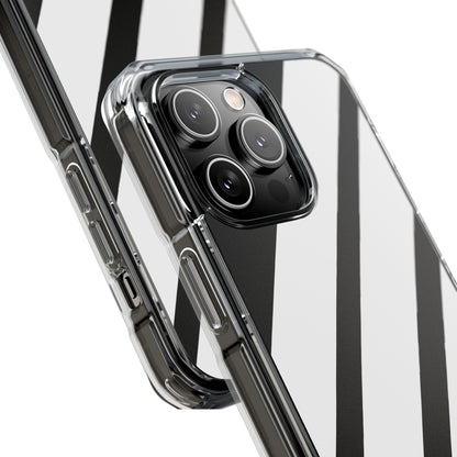 Diagonal Bands Noir iPhone 14 Pro Max Case - Impact