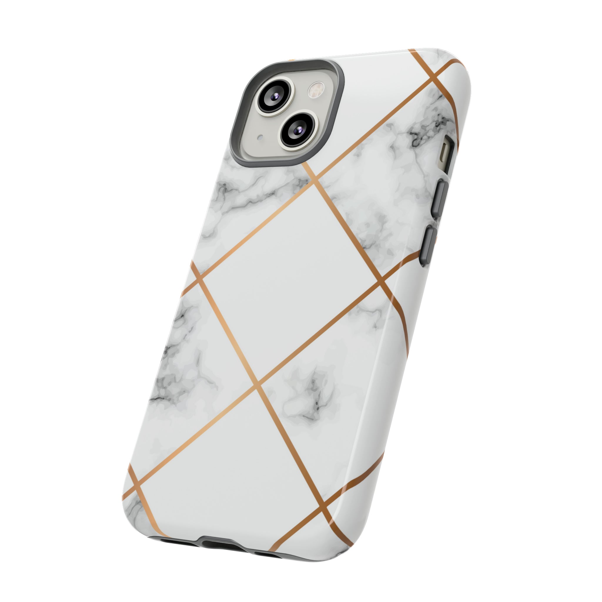 White Marble - Protective Phone Case