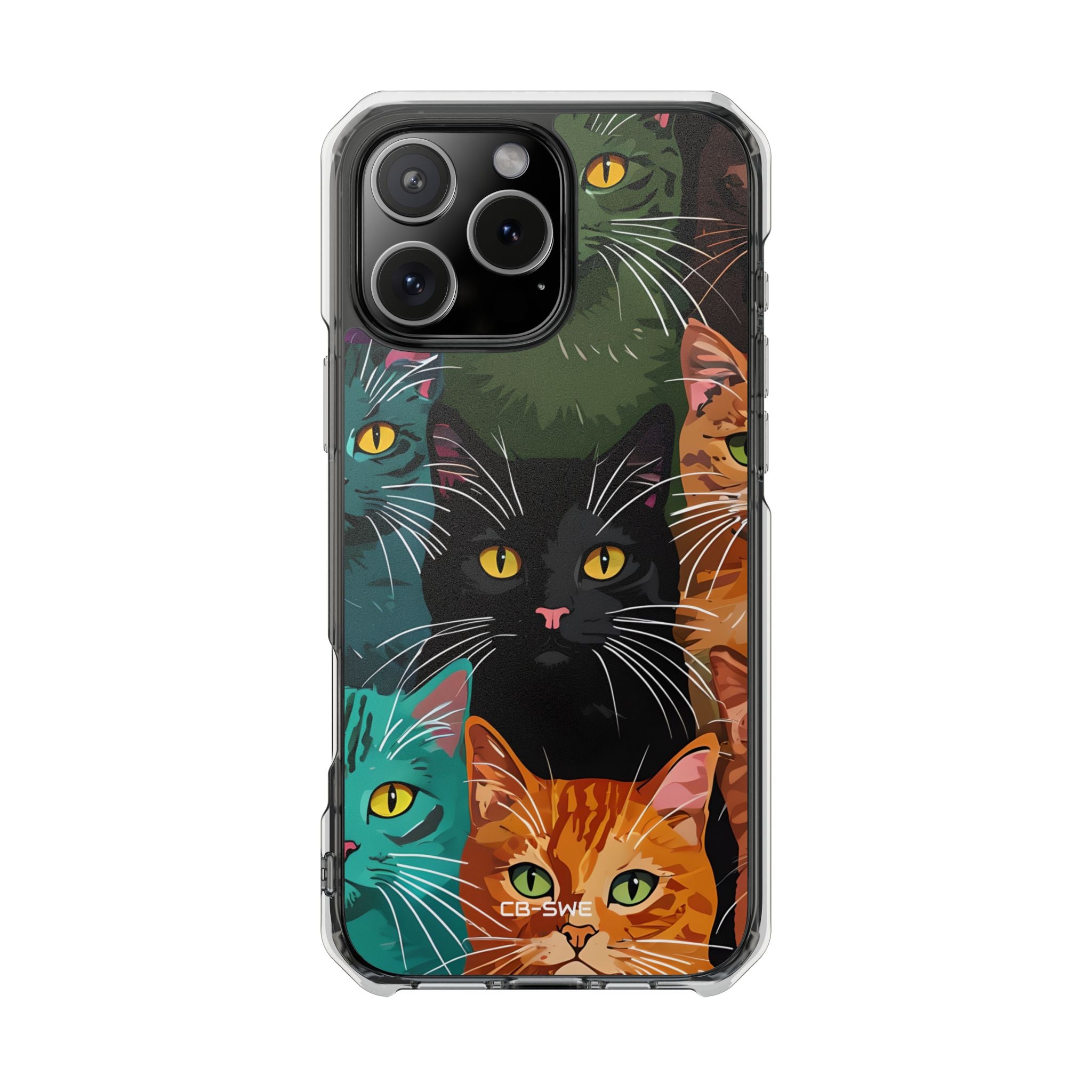 Colorful Cat Charisma iPhone Case - Impact