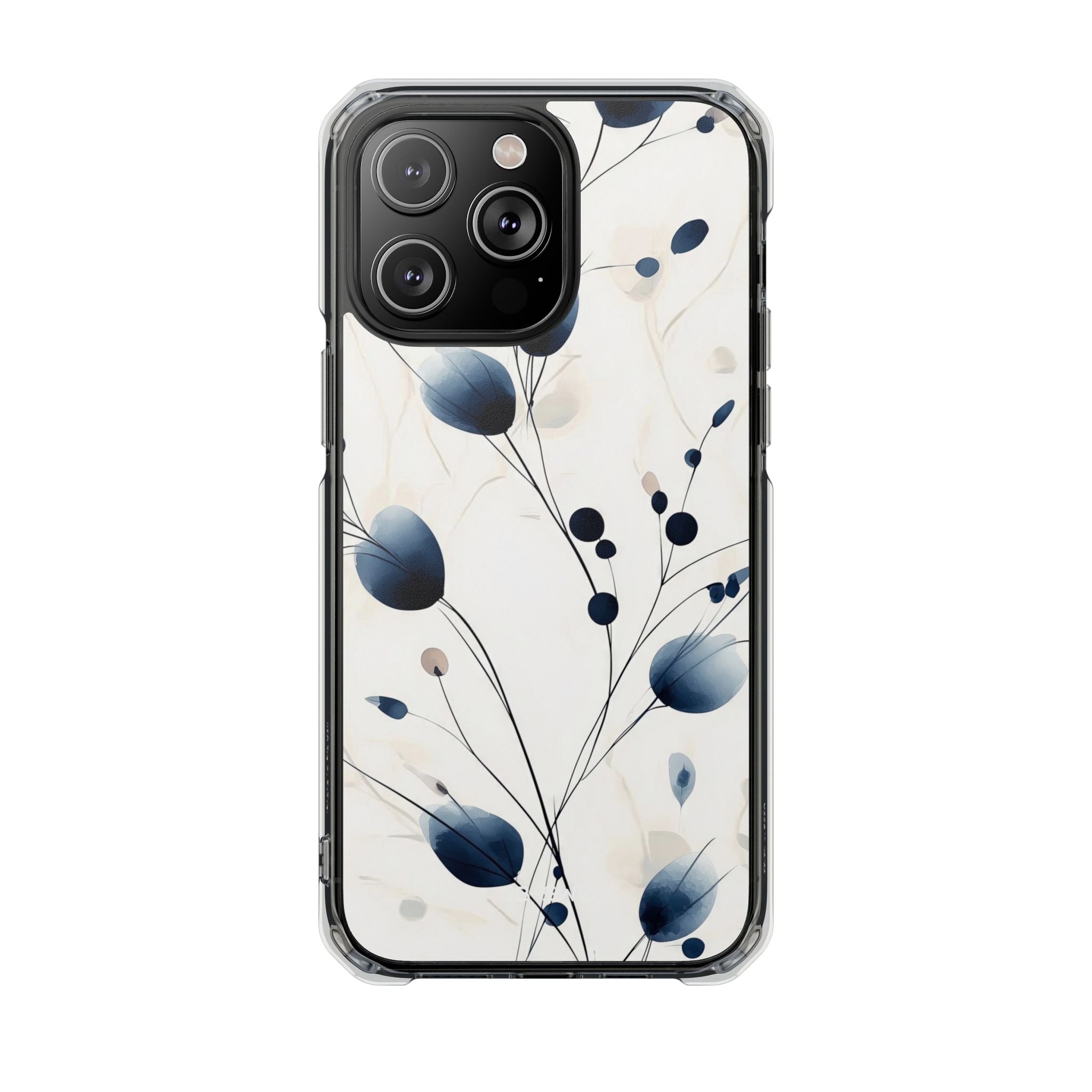Floral Harmony Blue iPhone Case - Impact