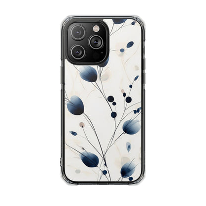 Floral Harmony Blue iPhone Case - Impact