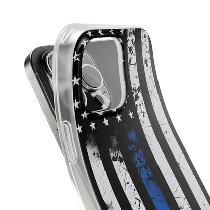 Blue Stripe Flag iPhone 16 Pro Max Case - Soft