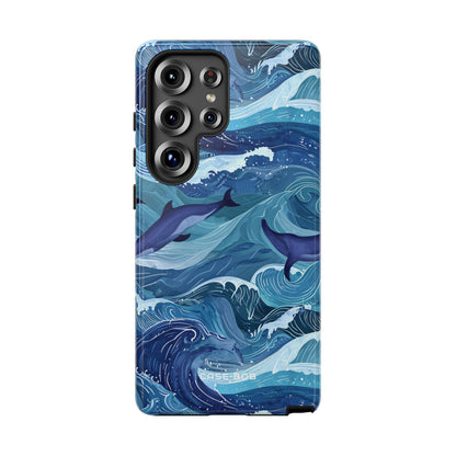 Dolphin Waves Samsung S25 Ultra Case - Tough