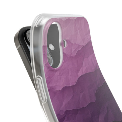 Purple Wave Layers iPhone 16 Case - Soft