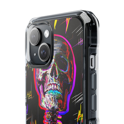 Neon Skeleton Laughter iPhone 15 Case - Impact