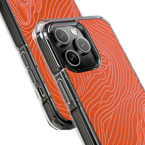 Pantone Tangerine Design | Handyhülle für iPhone (Clear Impact Case – magnetisch)