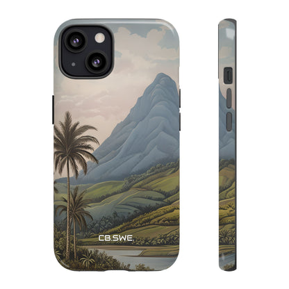 Tropical Serenity Landscape Palm Trees iPhone 13 - Tough