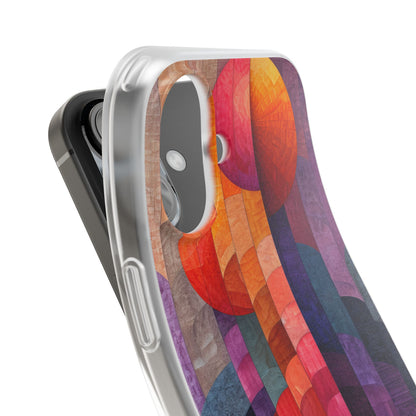 Purple Orange Abstract - Flexi iPhone 16 Phone Case