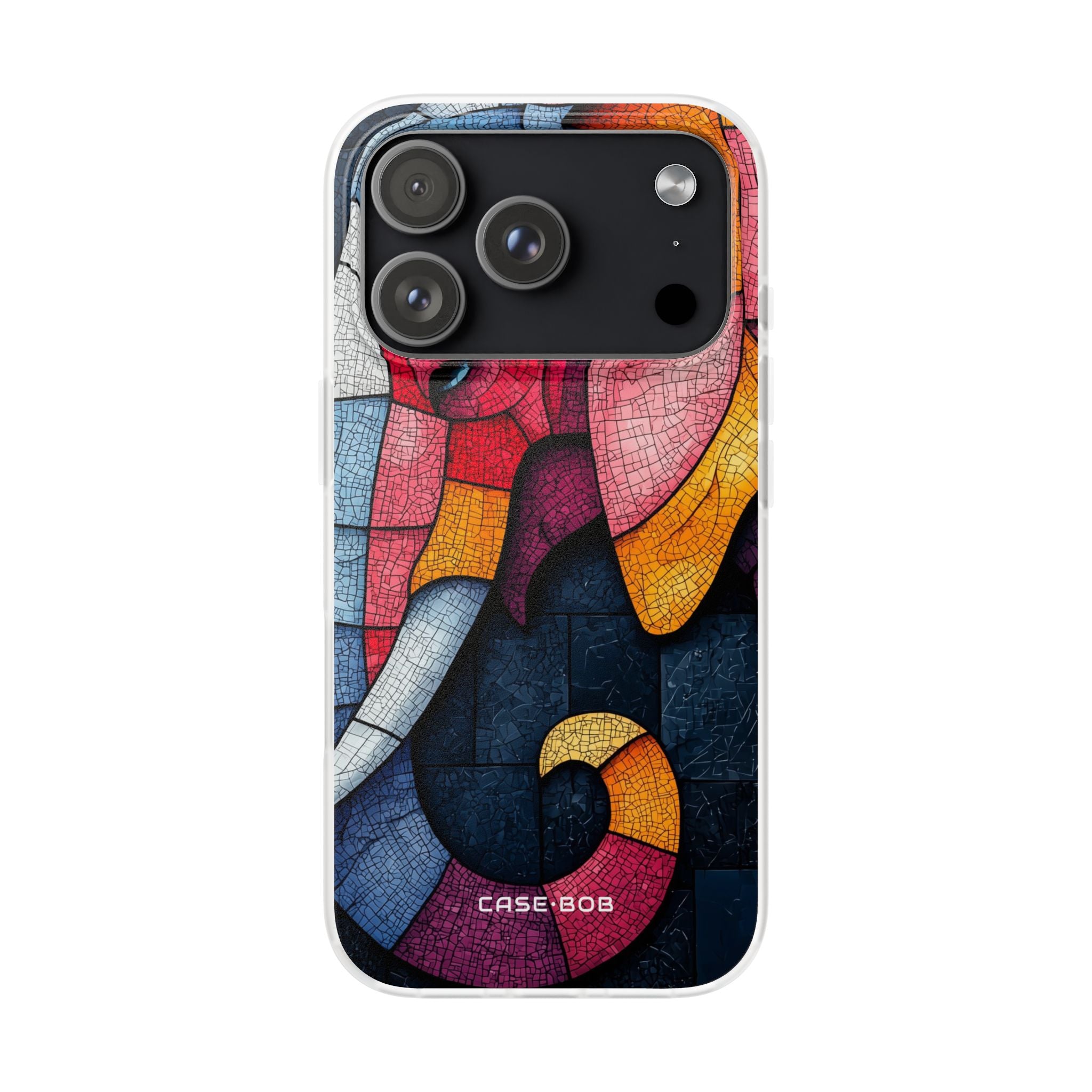 Elephant Mosaic iPhone 17 Pro Case - Soft