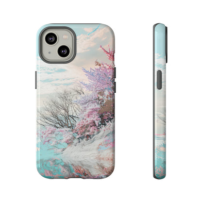 Winter Lake Weave Bliss - Protective Phone Case