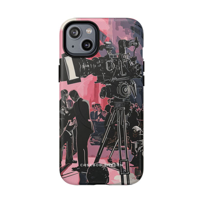 Retro Cinematic Spotlight iPhone 14 | Tough+ Phone Case