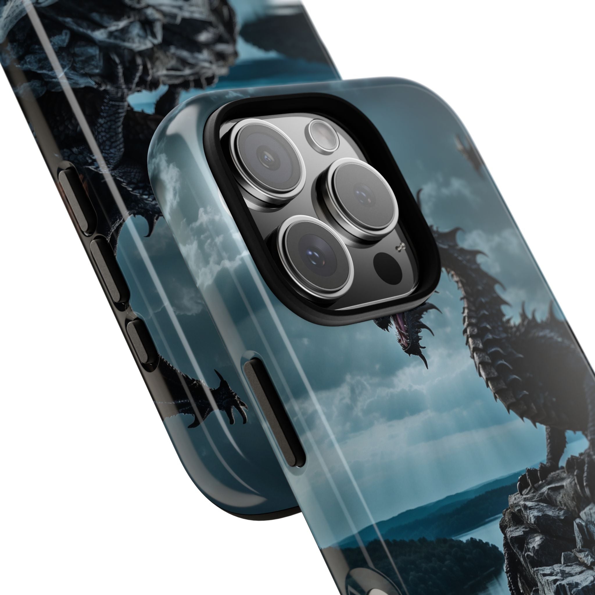 Dragon Soars Moonlight - iPhone Case