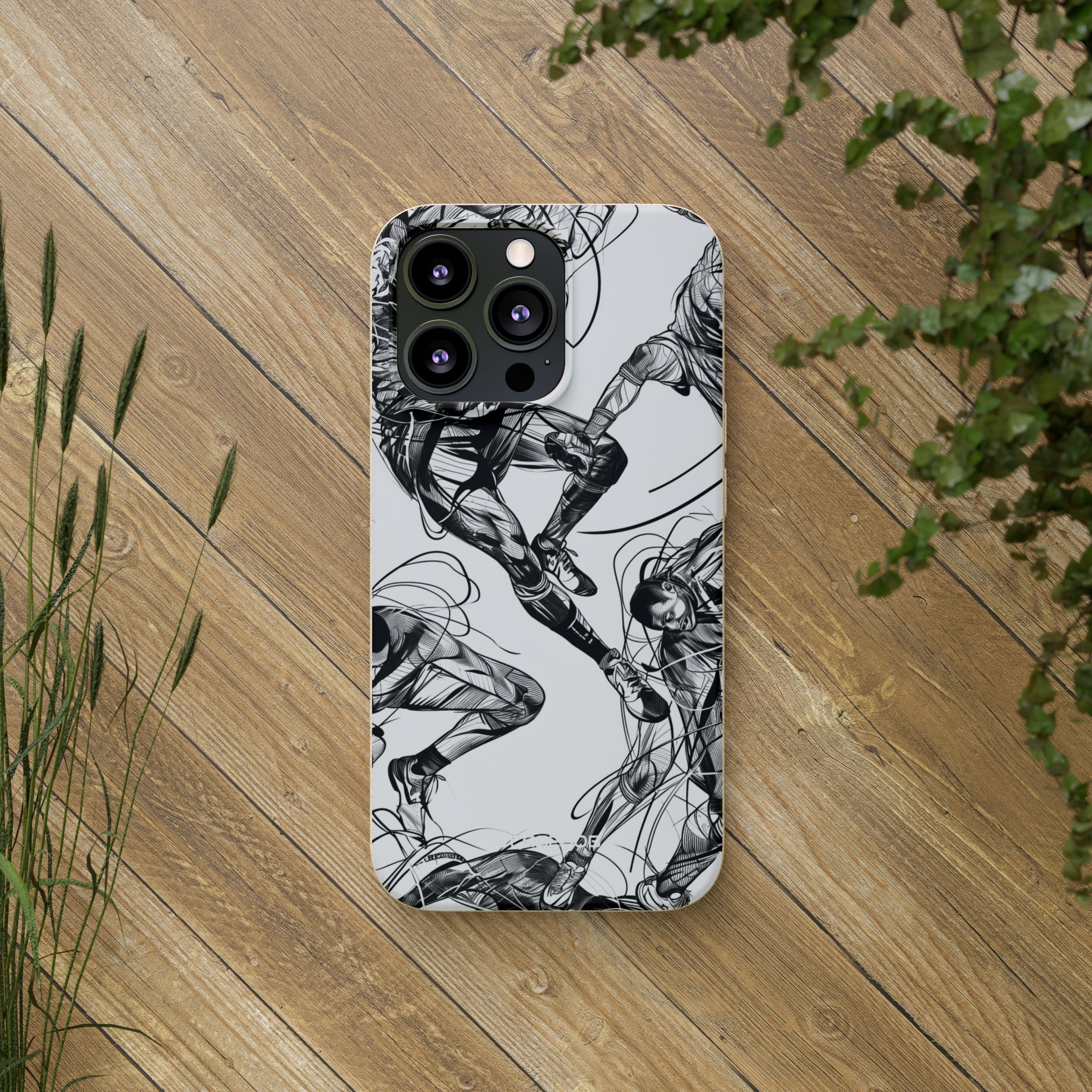 Dynamic Athletic Surrealism | Biodegradable Phone Case