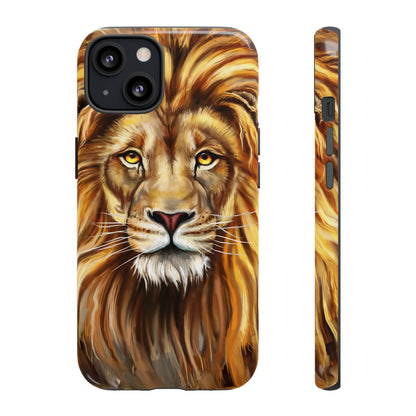 Lion head Digital Painting - Protective Phone Case