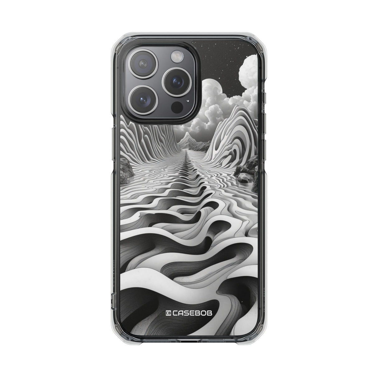 Ethereal Waves - Phone Case for iPhone (Clear Impact - Magnetic)