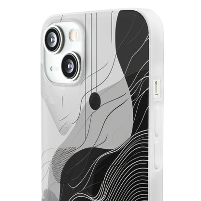 Monochrome Elegance | Flexible Phone Case for iPhone