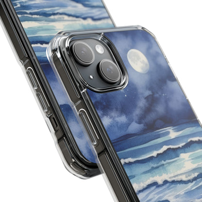 Moonlight Reflects Waves iPhone Case - Impact