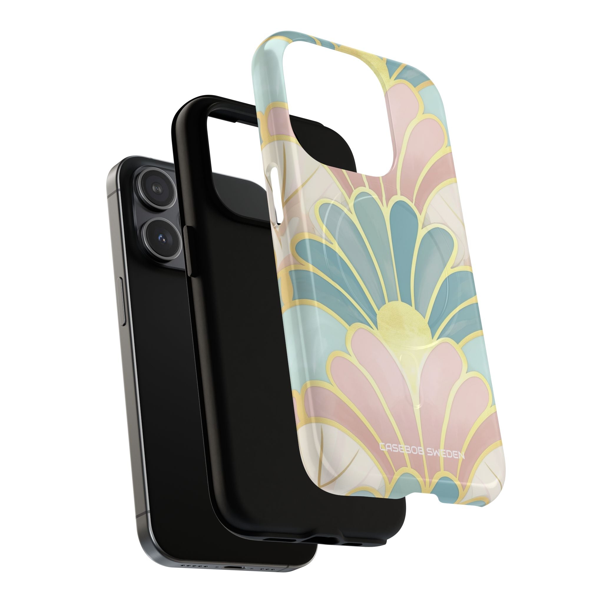 Pastel Deco Elegance - Tough + MagSafe® iPhone 15 Phone Case