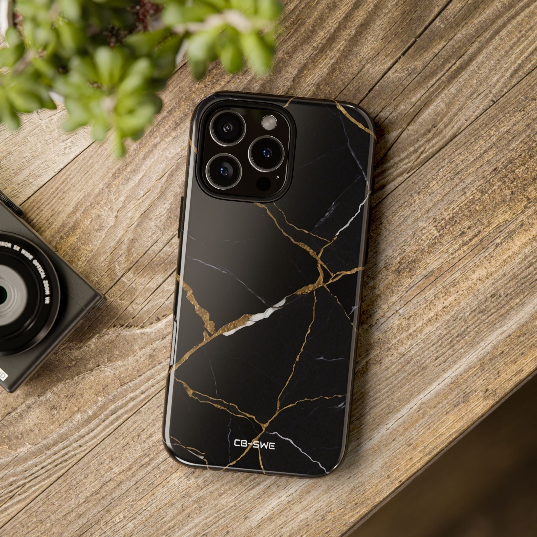 Golden Veins Emerge - iPhone Case