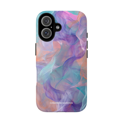 Dreamy Teal Flow - Tough iPhone 16 Phone Case