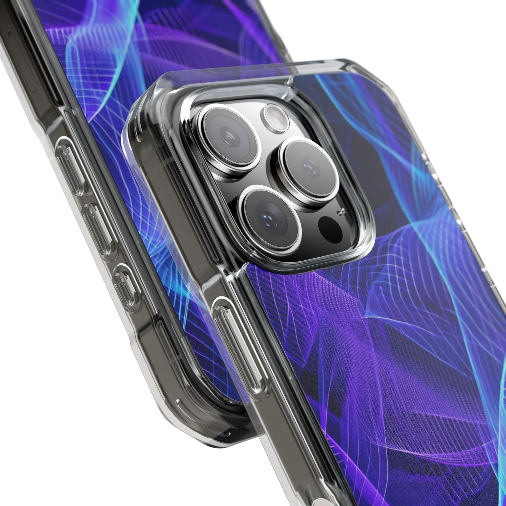 Electric Waveforms iPhone 16 - Impact Clear+