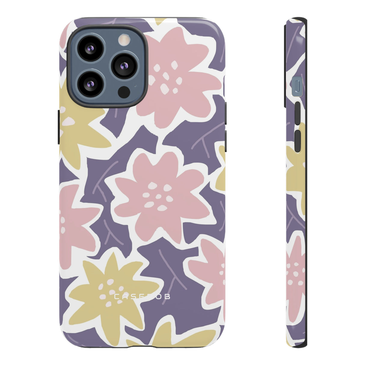 Purple Happy Flower - Protective Phone Case