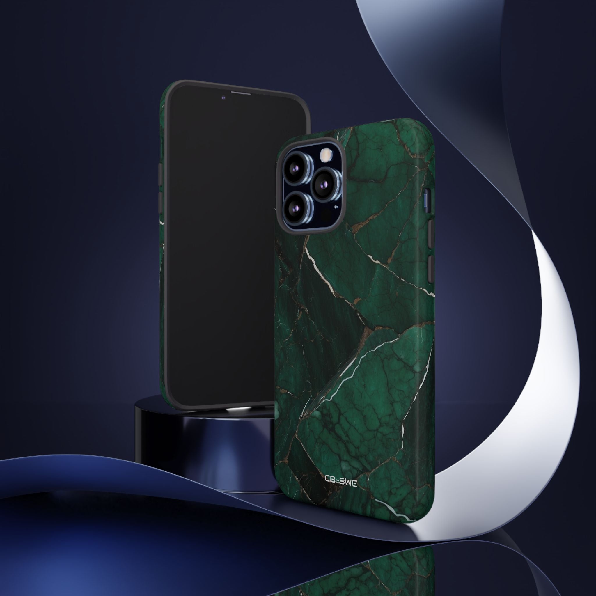 Emerald Veins Flow - iPhone Case