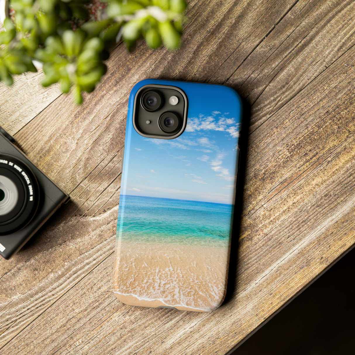 Tropical Beach - Protective Phone Case