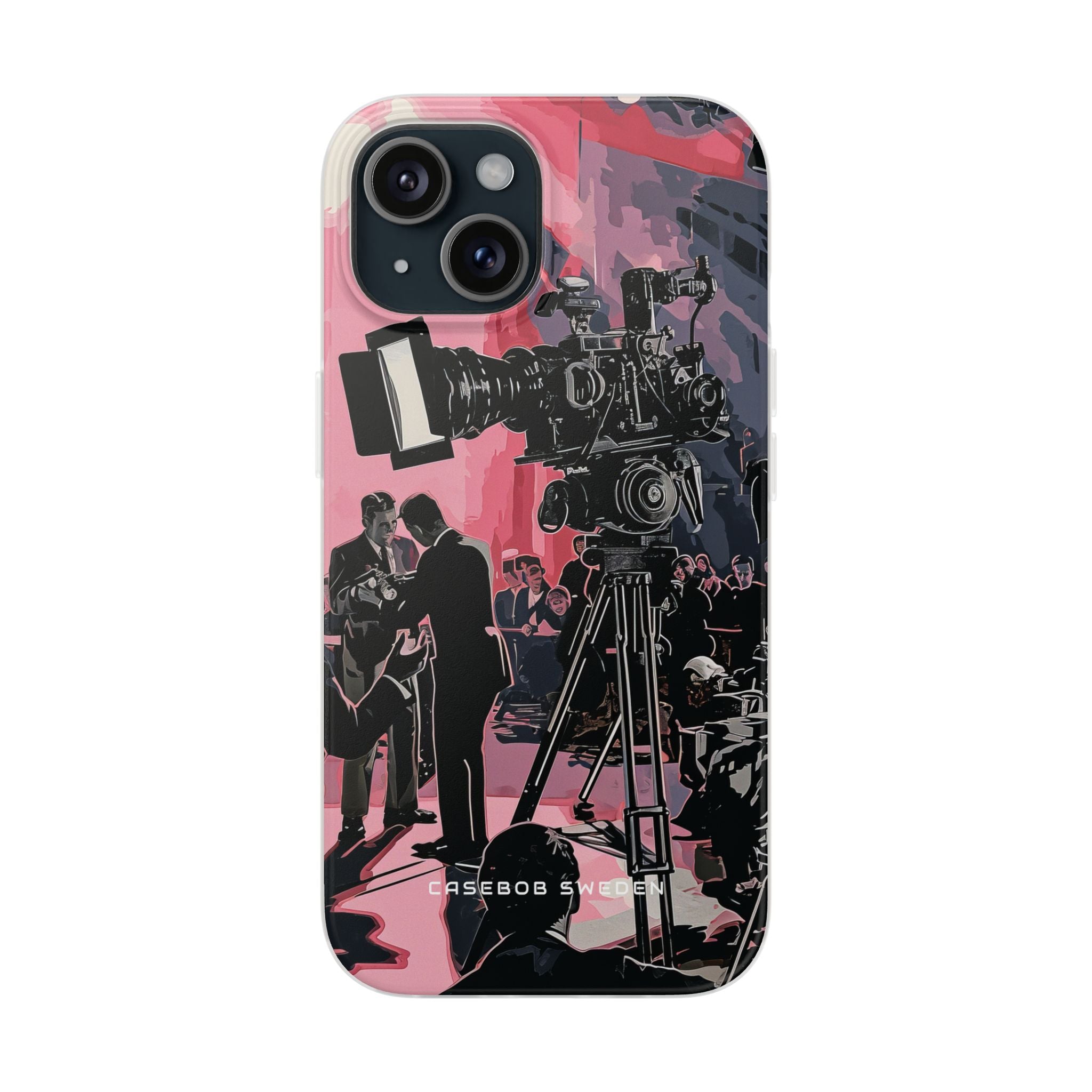 Retro Cinematic Spotlight iPhone 15 - Flexi Phone Case