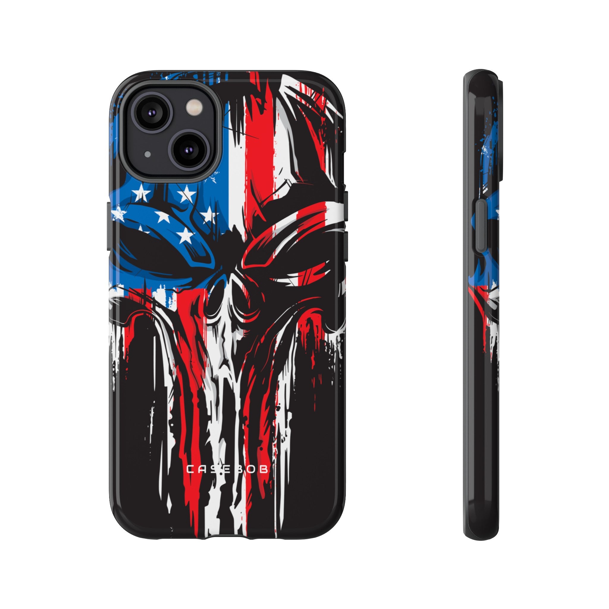 Military Grunge Skull Patriotic - Protective Phone Case