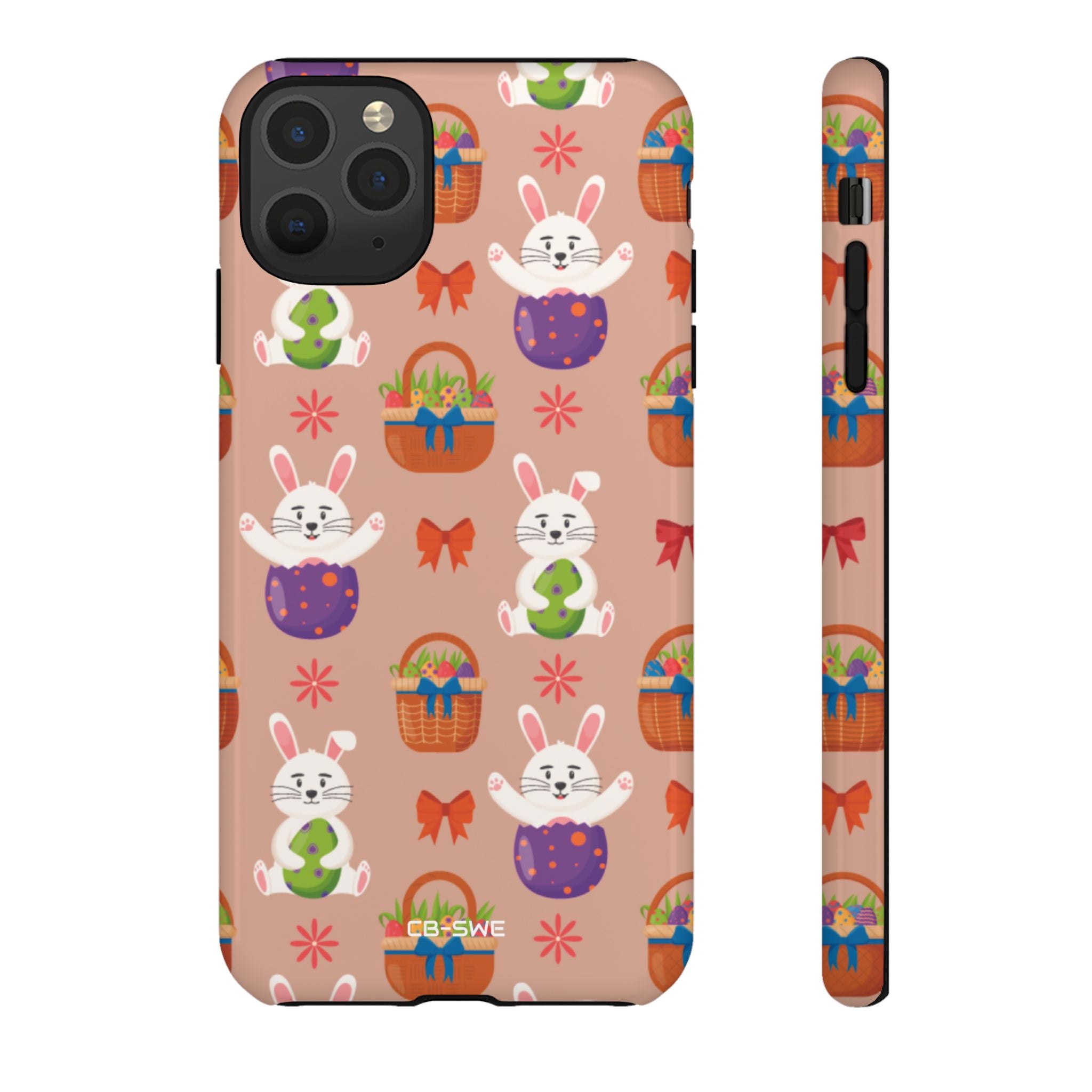 Bunnies Hold Eggs - iPhone Case
