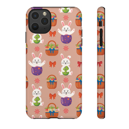 Bunnies Hold Eggs - iPhone Case