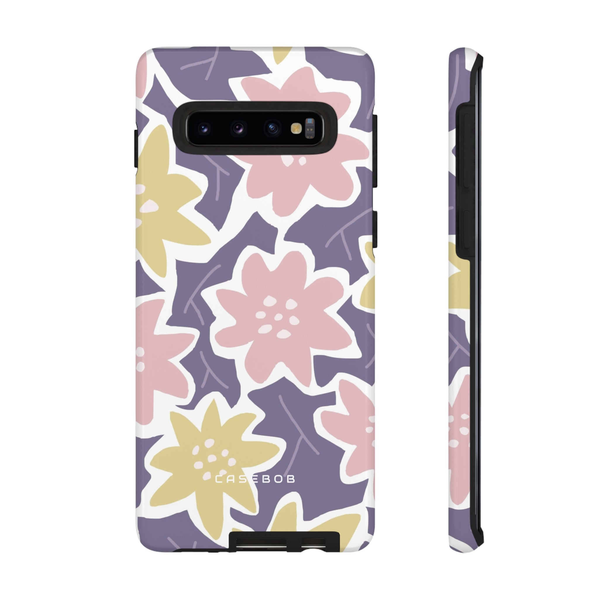 Purple Happy Flower - Protective Phone Case