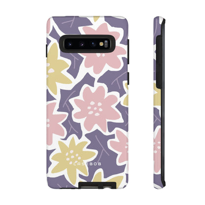 Purple Happy Flower - Protective Phone Case