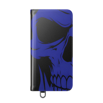 Dual Skulls RoodBlauw - Samsung S25 Case - Portemonnee