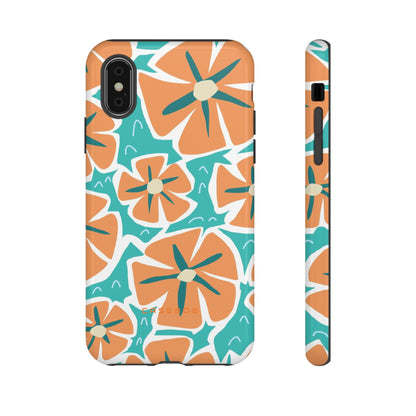 Orange Happy Flower - Protective Phone Case