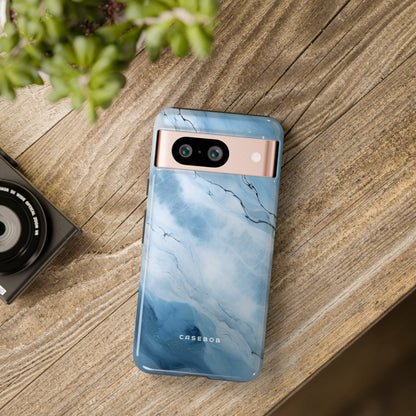 Light Navy Marble - Protective Phone Case