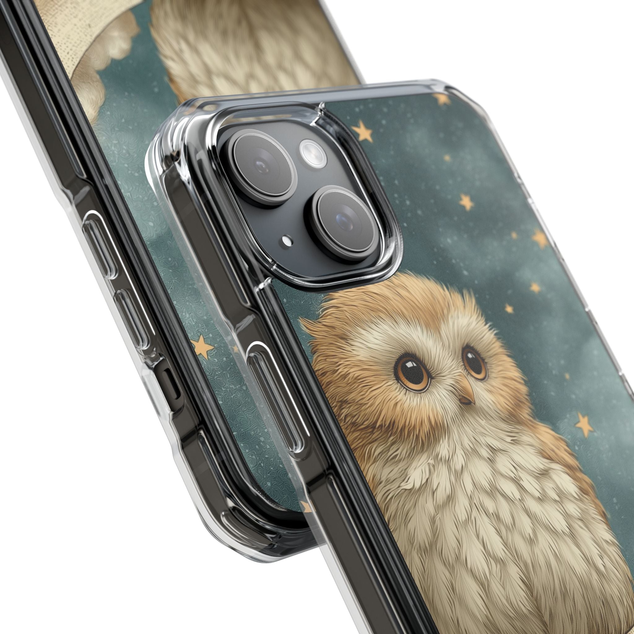 Owls Nestle Moon iPhone Case - Impact