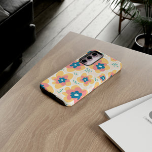 Yellow Happy Flower - Protective Phone Case