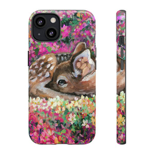 Oil painting - Young Deer - Protective Phone Case