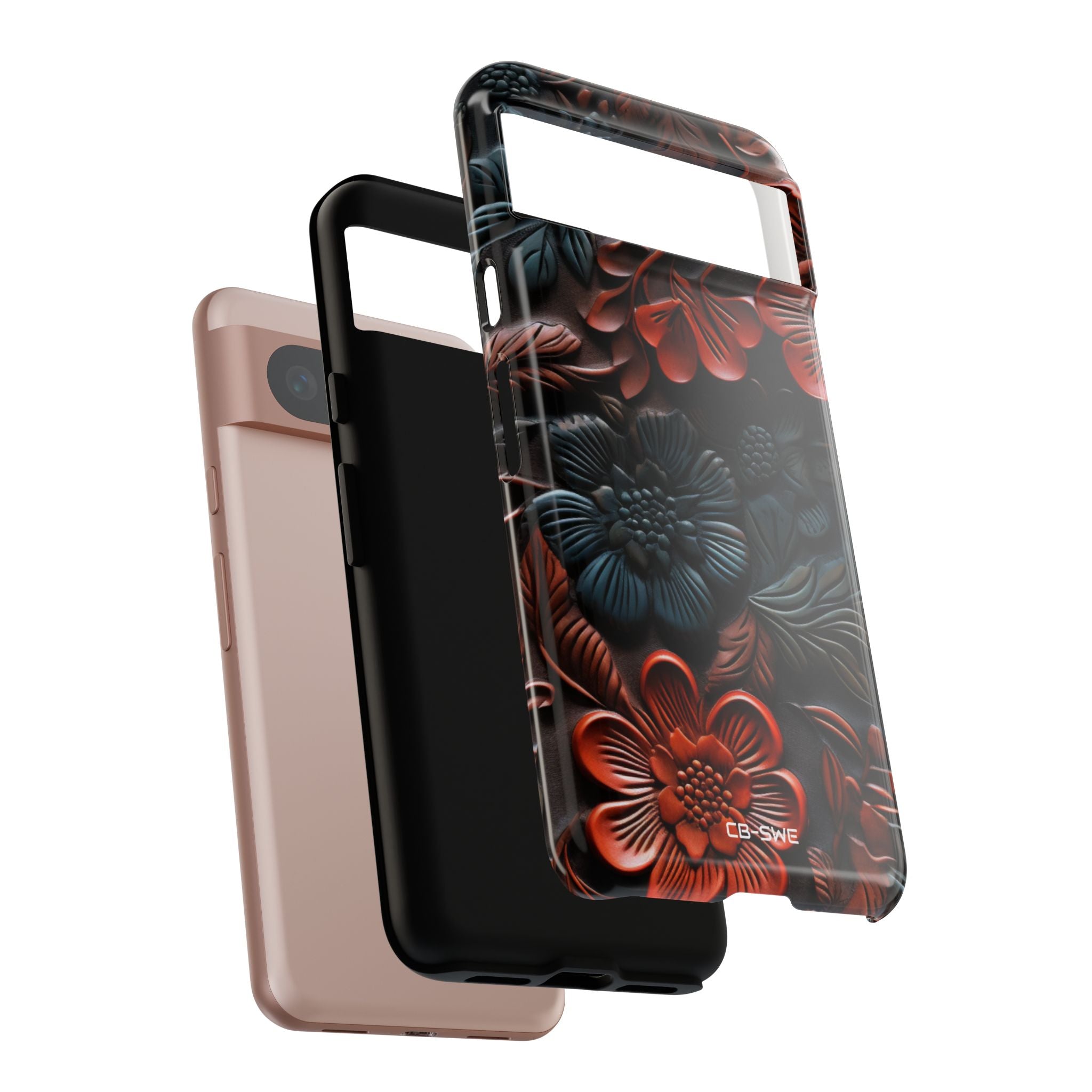 Sculpted Floral Elegance - Google Pixel Case