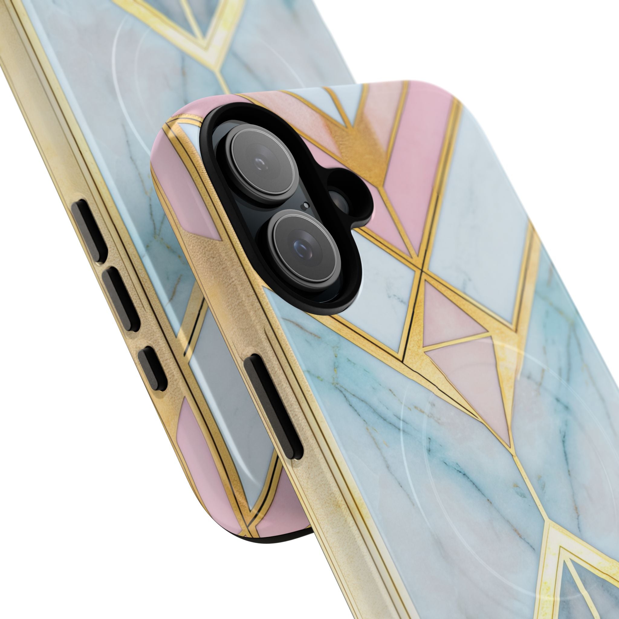 Gold Pink Art Deco - Tough + MagSafe® iPhone 16 Phone Case