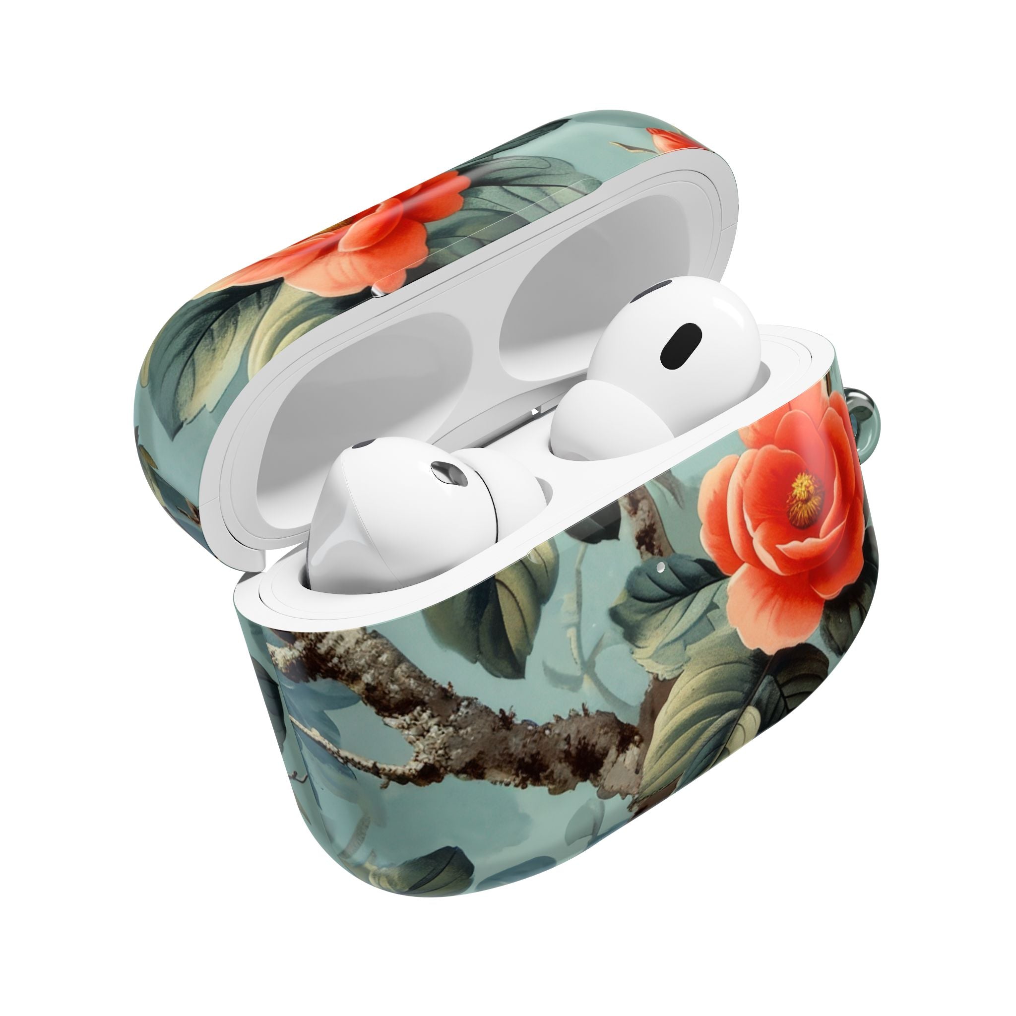 Pink Camellia - AirPods Case