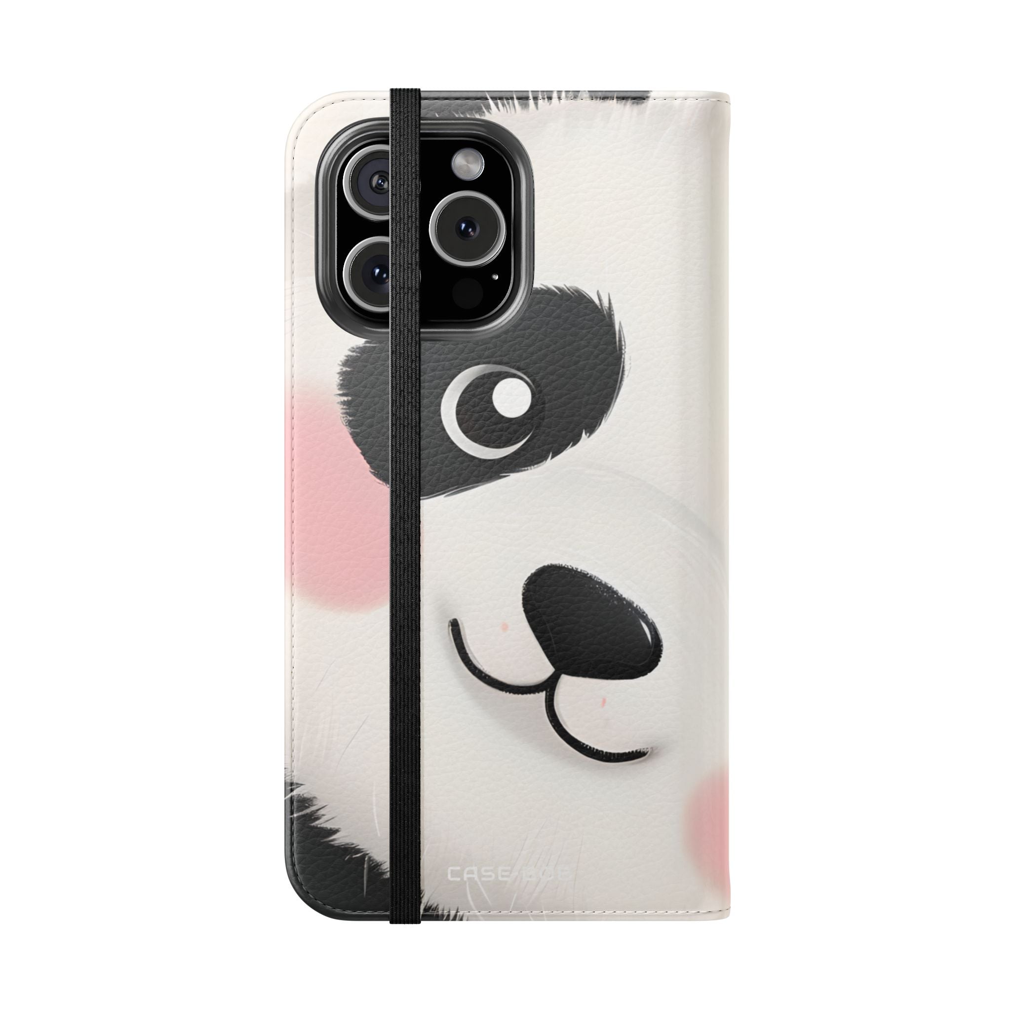 Kurkistava Panda Posliini - iPhone 16 Max -lompakkokotelo