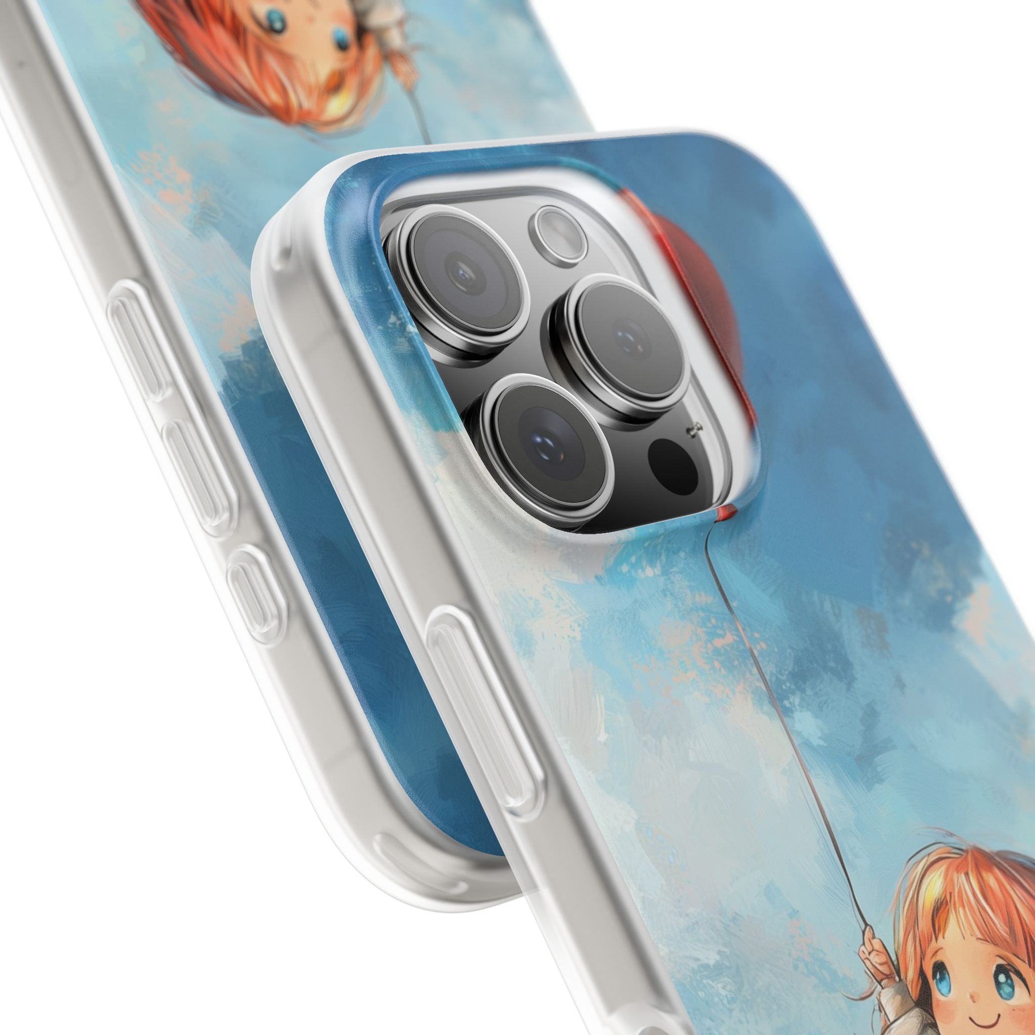 Heart Balloon Whimsy iPhone 16 Pro Case - Soft