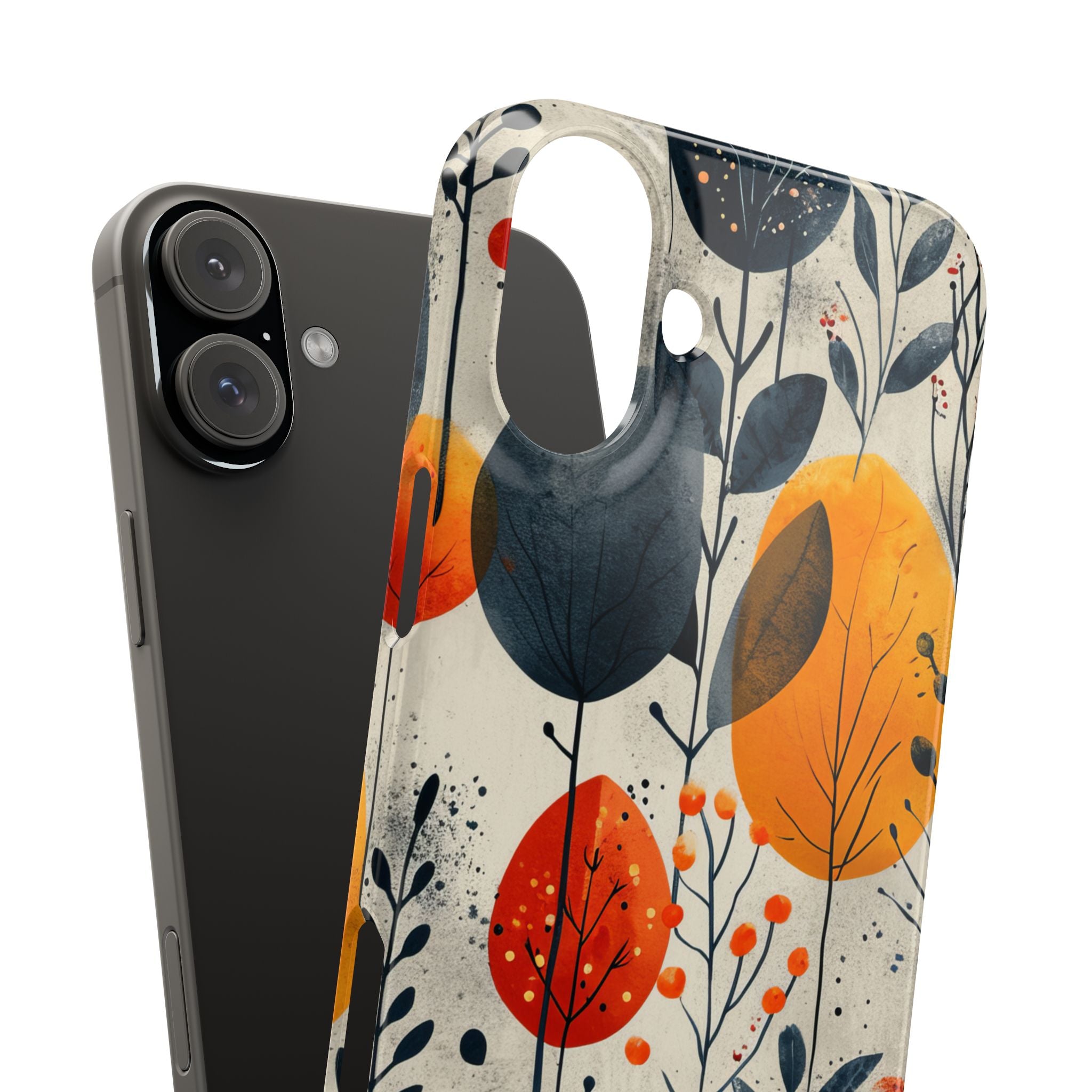 Vibrant Leaf Harmony iPhone 16 - Slim Phone Case