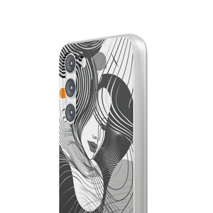 Fluid Noir Rhythm | Flexible Phone Case for Samsung Galaxy