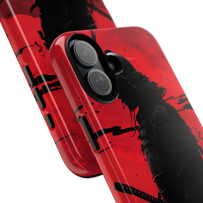 Red Samurai Shadow - iPhone Case