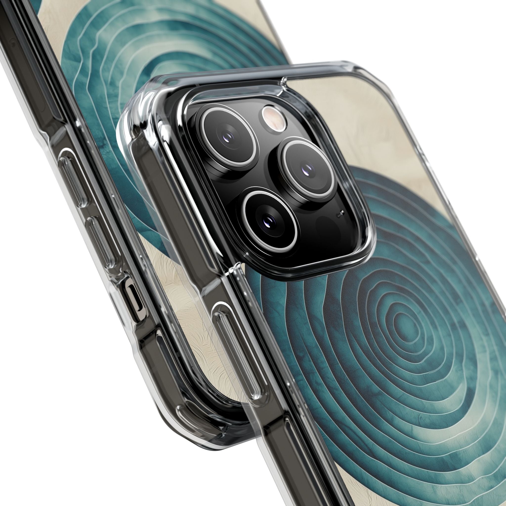 Waves Embrace Circles iPhone Case - Impact