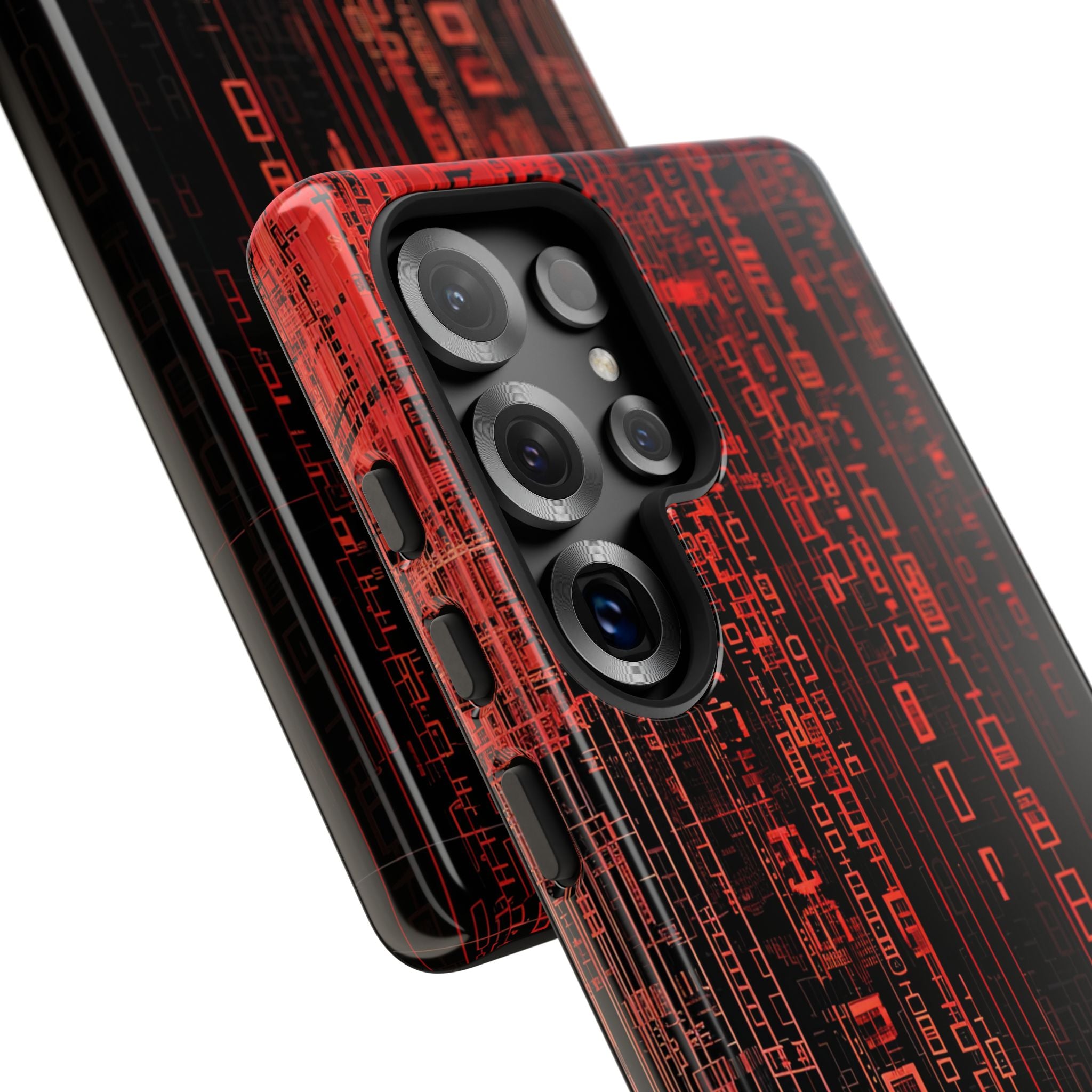 Crimson Glyphs Samsung S25 Ultra Case - Tough